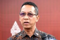 Pj Gubernur DKI Jakarta, Heru Budi Hartono, mengingatkan ASN untuk berhati-hati di media sosial menjelang Pemilu 2024. (Foto: Antara)