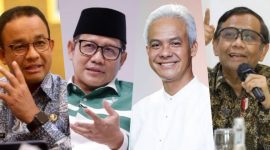 Dua pasangan Capres-Cawapres yaitu Anies-Muhaimin dan Ganjar-Mahfud MD sama-sama tercatat sebagai alumni UGM. (Foto: Istimewa)