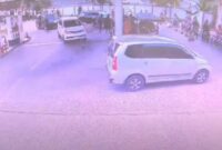 Viral video CCTV yang menunjukkan penjual keripik menjadi korban salah tangkap yang dilakukan anggota Polres Bogor di sebuah SPBU. (Foto: Istimewa)