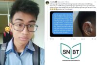 Seorang peserta yang merupakan penyandang Tuli gagal lolos SNBT setelah dirinya diminta melepas alat bantu dengar oleh panitia. (Foto: Twitter/naunathz)