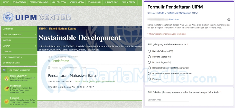 Formulir UIPM