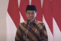 Presiden Jokowi membantah pemindahan ibu kota dari Jakarta ke IKN bukan keinginan dirinya, melainkan keputusan rakyat. (Foto: Baznas)