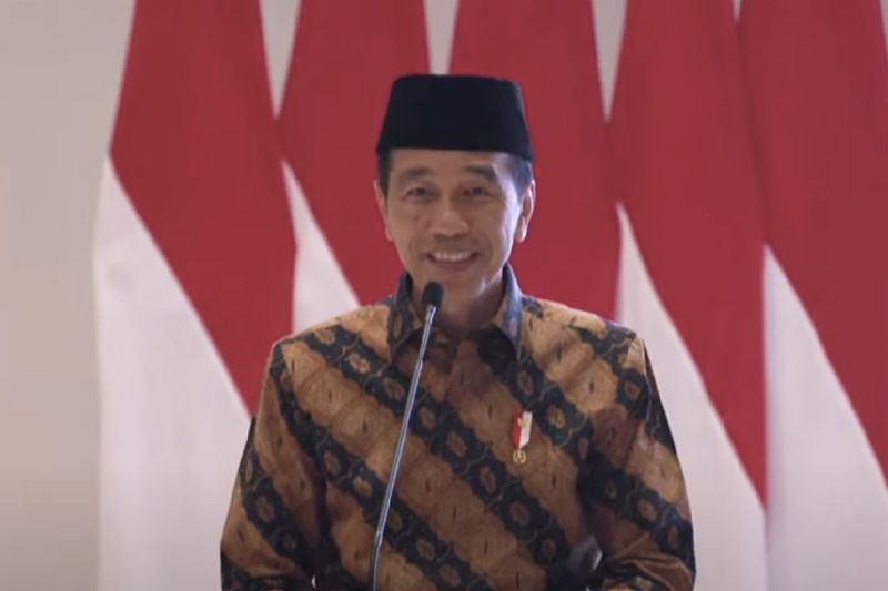 Presiden Jokowi membantah pemindahan ibu kota dari Jakarta ke IKN bukan keinginan dirinya, melainkan keputusan rakyat. (Foto: Baznas)