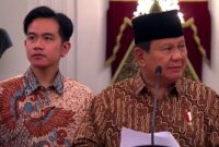 Presiden Prabowo Subianto tidak jadi membentuk Badan Kementerian Negara yang sempat dijanjikan oleh wakilnya, Gibran, saat debat Pilpres. (Foto: BPMI Sekretariat Presiden)