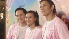 Lutesha terlibat cinta segitiga dengan Jerome Kurnia dan Ganindra Bimo dalam film Cinta Tak Seindah Drama Korea. (Foto: RariaMedia/Khoarizmi Septian)